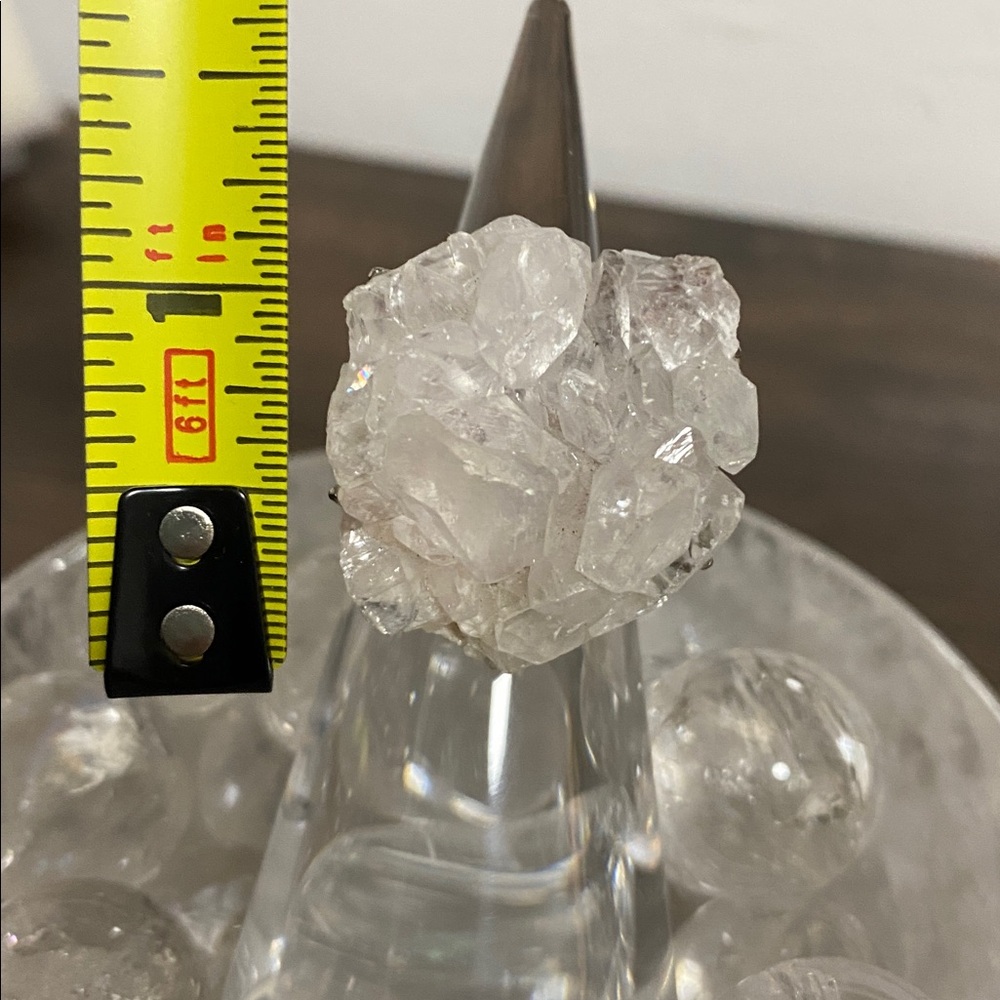 Apophyllite Crystal Cluster Statement Ring - image 4